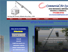 Tablet Screenshot of commercialairsystems.net